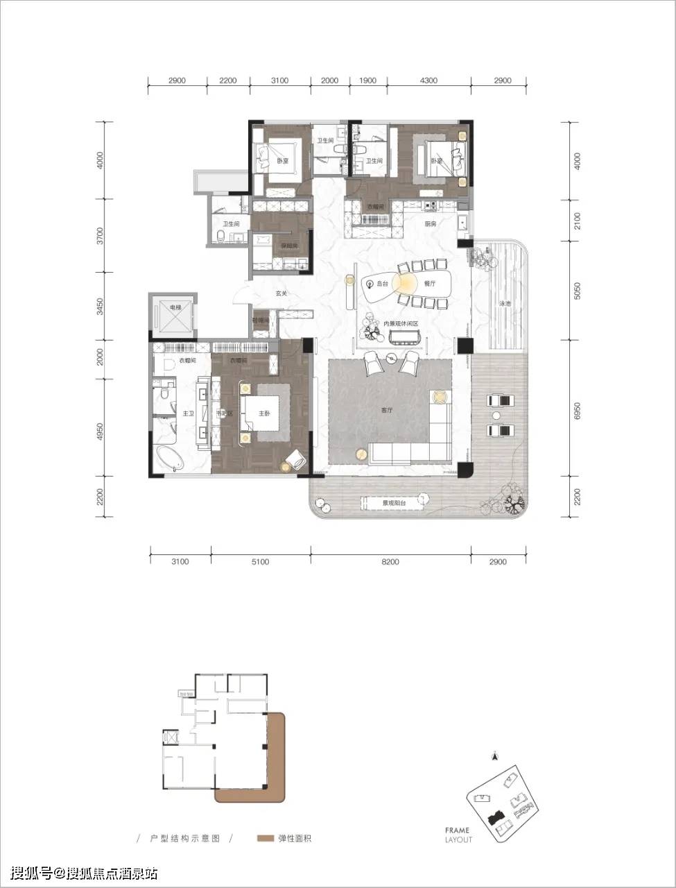 西派城c区户型图图片