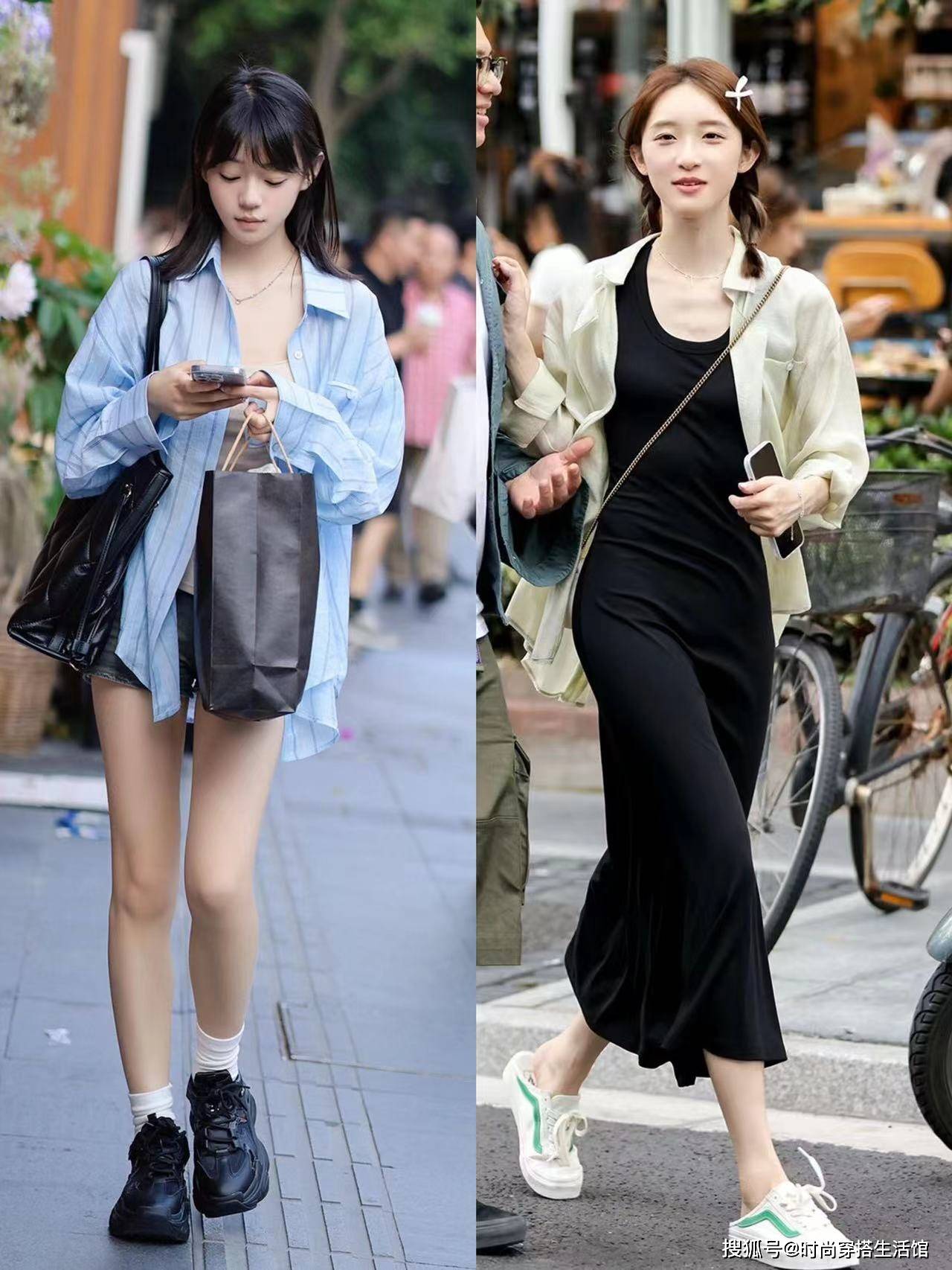 衬衫里面不要穿裤子，太土了！你看上海姑娘:穿成这样很时髦很时尚。