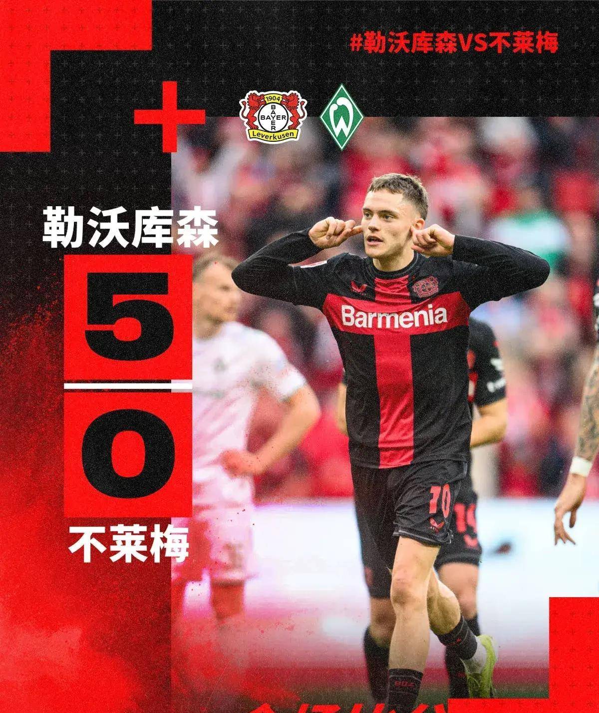 20岁勒沃库森1.1亿真核戴帽,新足球巨星强势崛起