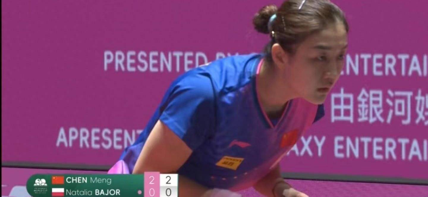 原创这是40陈梦世界杯开了个好头大梦想右腕撑左手手链自信大气美