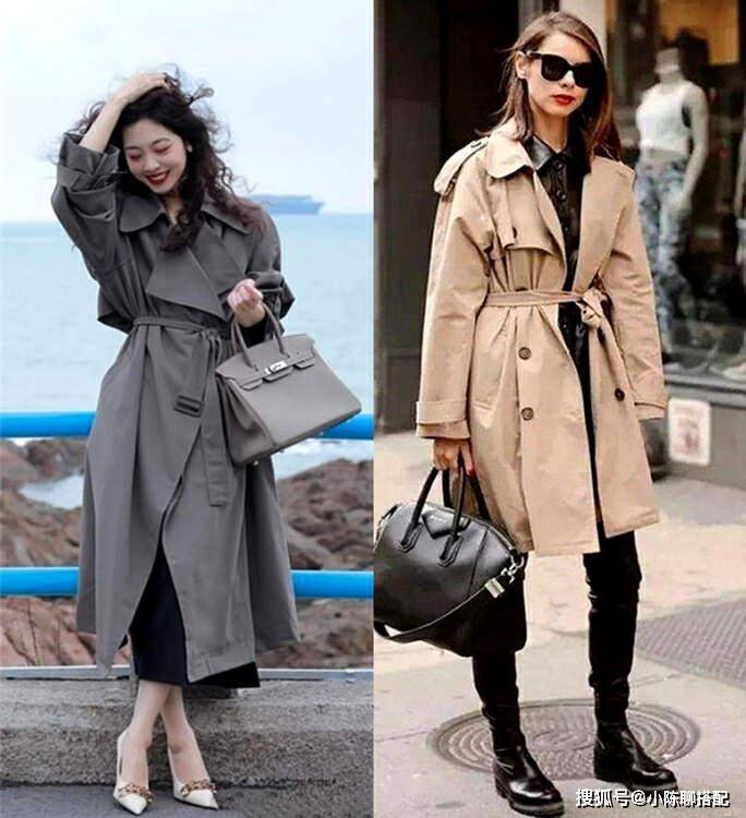 原创建议40岁50岁女人春天穿风衣必看4穿不4穿做优雅高级女人