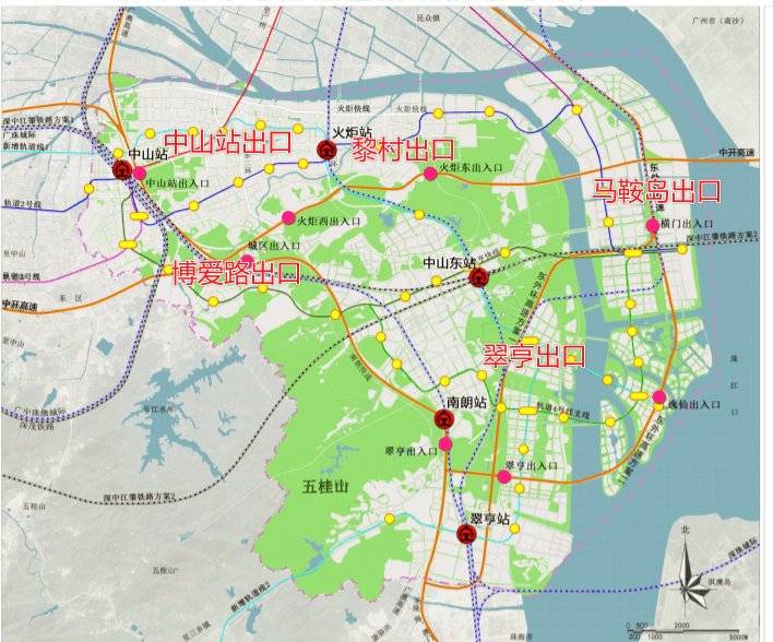 原创2024最新消息深中通道有几个出口科普一下
