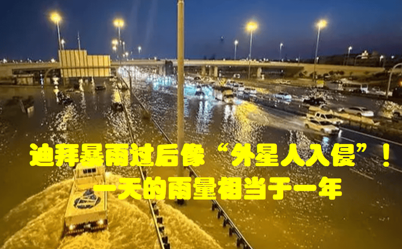 原创            迪拜暴雨过后像“外星人入侵”！一天的雨量相当于一年