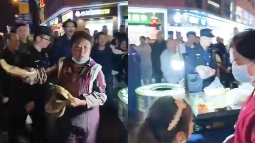 烧饼摊主被城管查扣，现场免费送饼！原因是晚高峰期占机动车道
