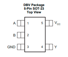 sn74lvc1g86dbvr异或门逻辑芯片中文资料pdf数据手册产品手册参数引脚