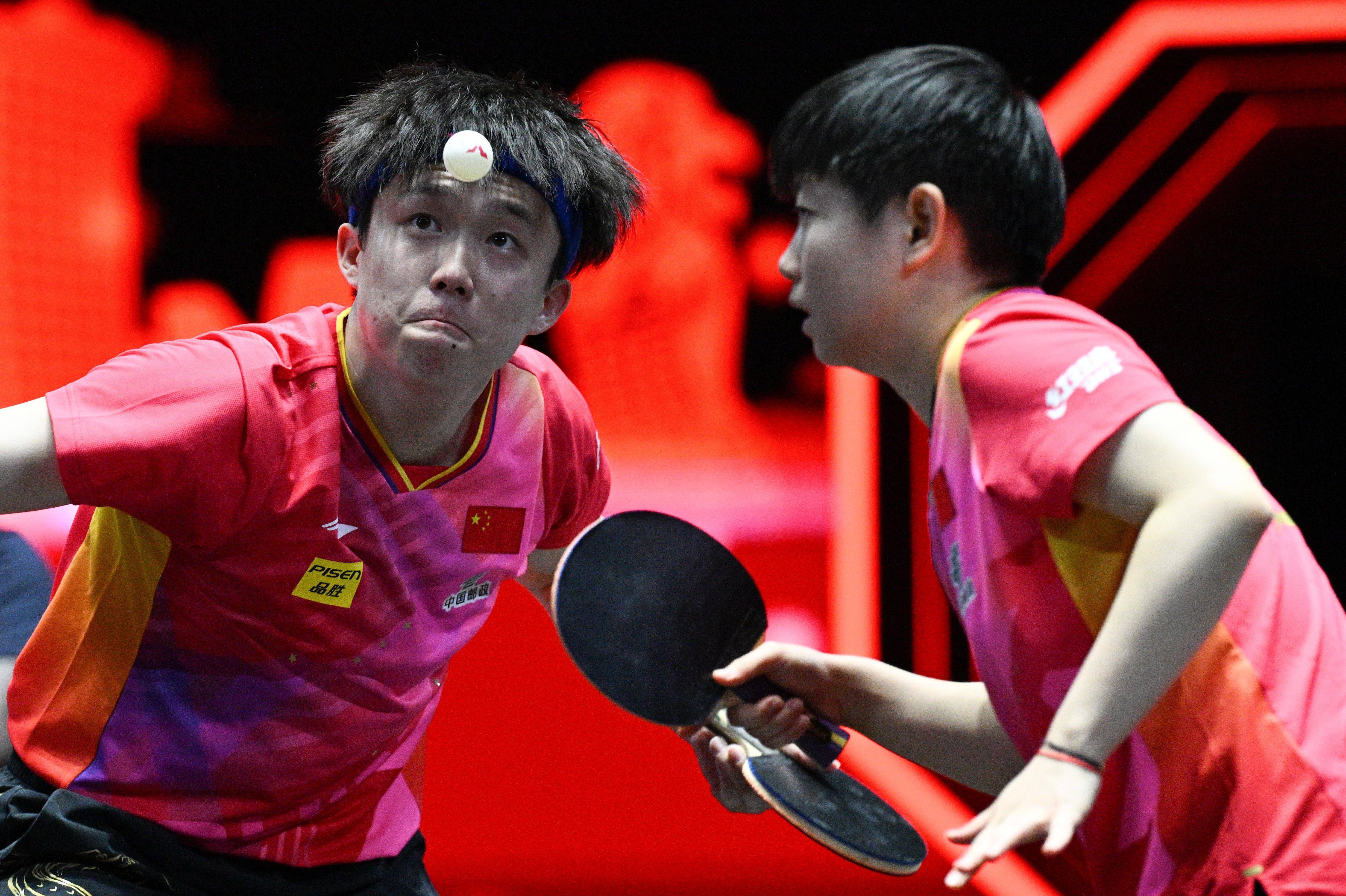 中日奥运混双组合提前交手!王楚钦孙颖莎直落三局完胜,闯进决赛