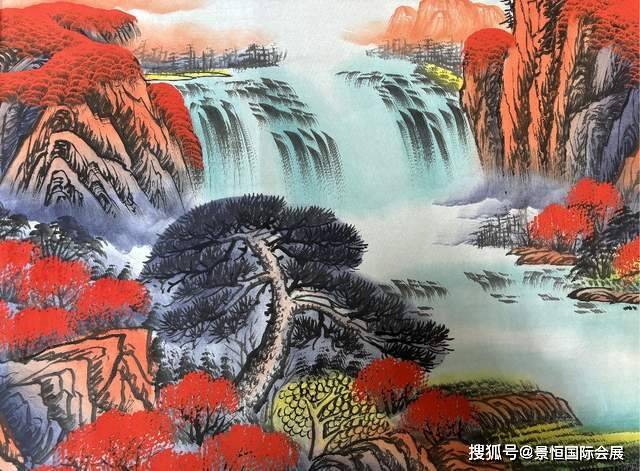 寓意吉祥,繁荣和好运的国画:王树明款《鸿运当头》