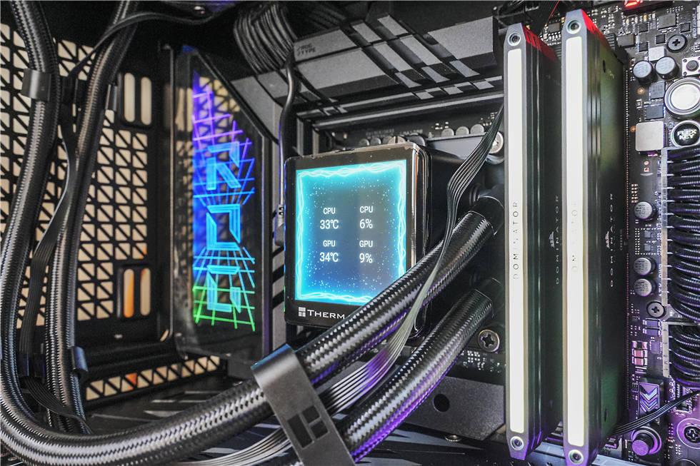 安钛克c8海景房机箱 rog z790 dark hero主板 索泰4080 super装机分享