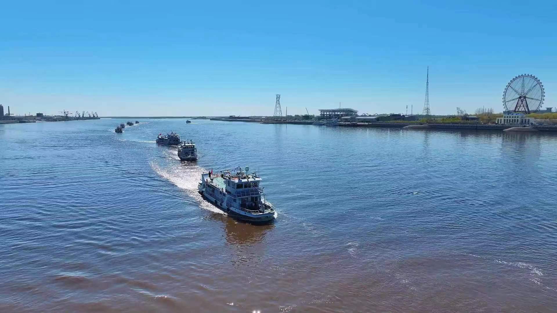 黑龙江省黑河航道"2024年启航"_养护_仪式_航标