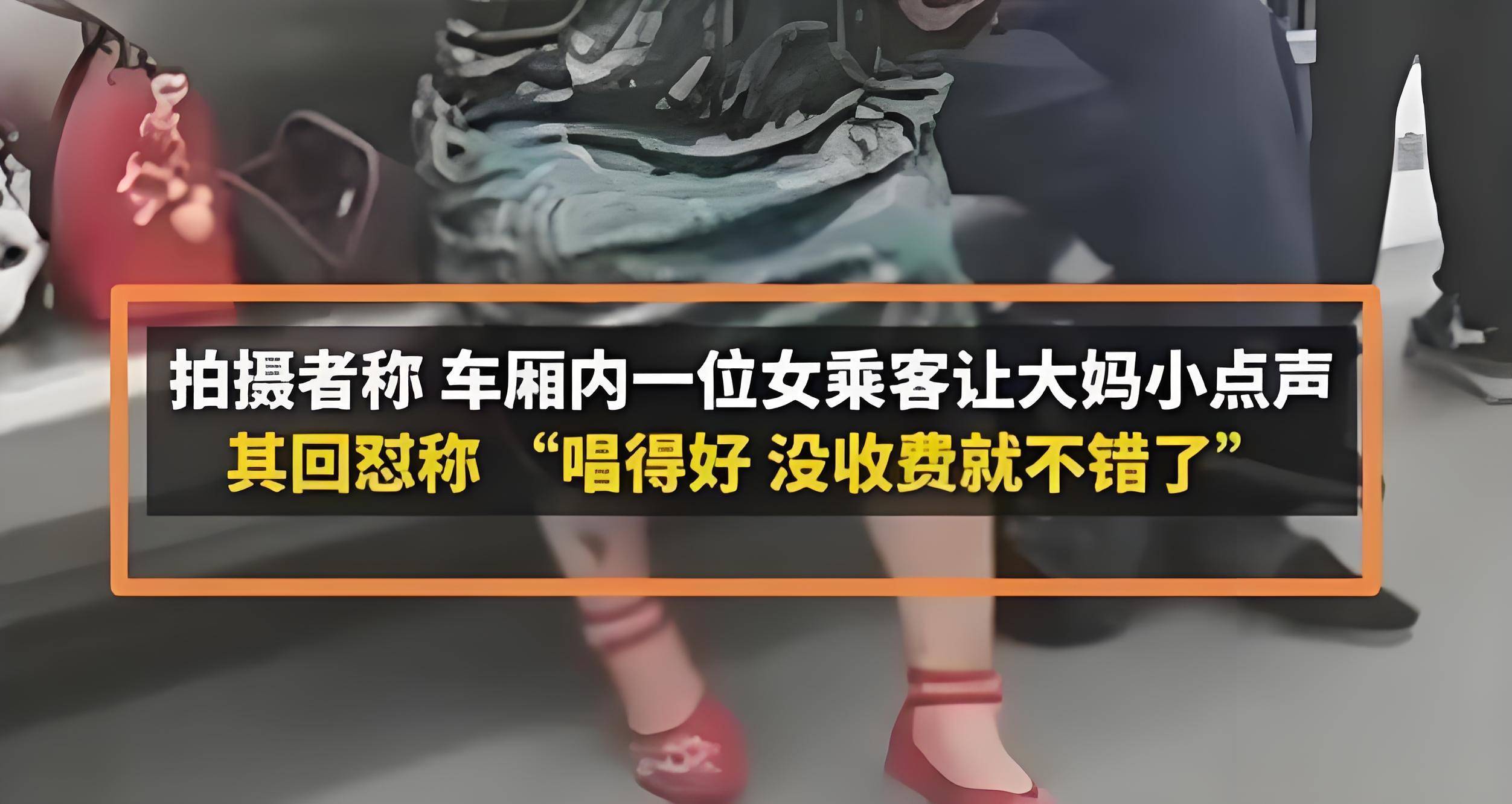 雷人大妈地铁开"演唱会",网友:她演八戒不用