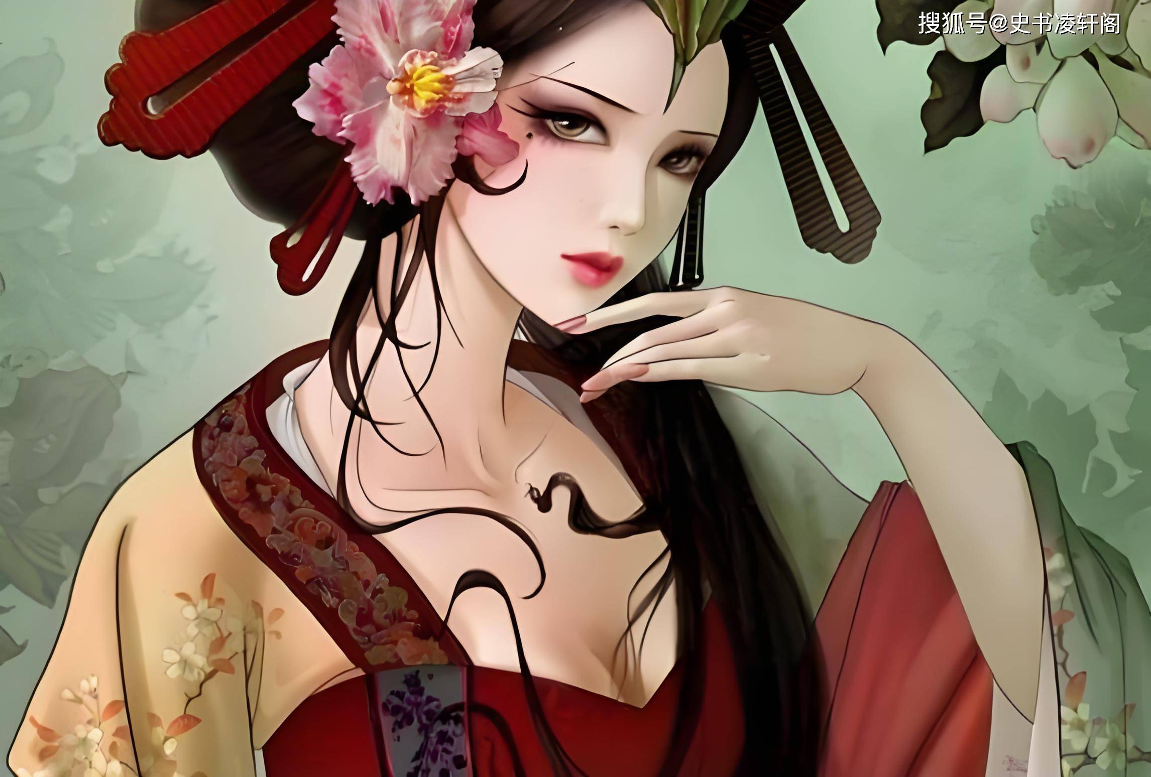 钦原为人形时美丽绝伦,身着五彩衣,手持羽扇,凡人看上一眼,便会被迷得