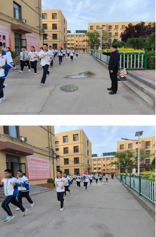 衡水市冀州中学举行地震疏散演练 筑牢校园安全防线