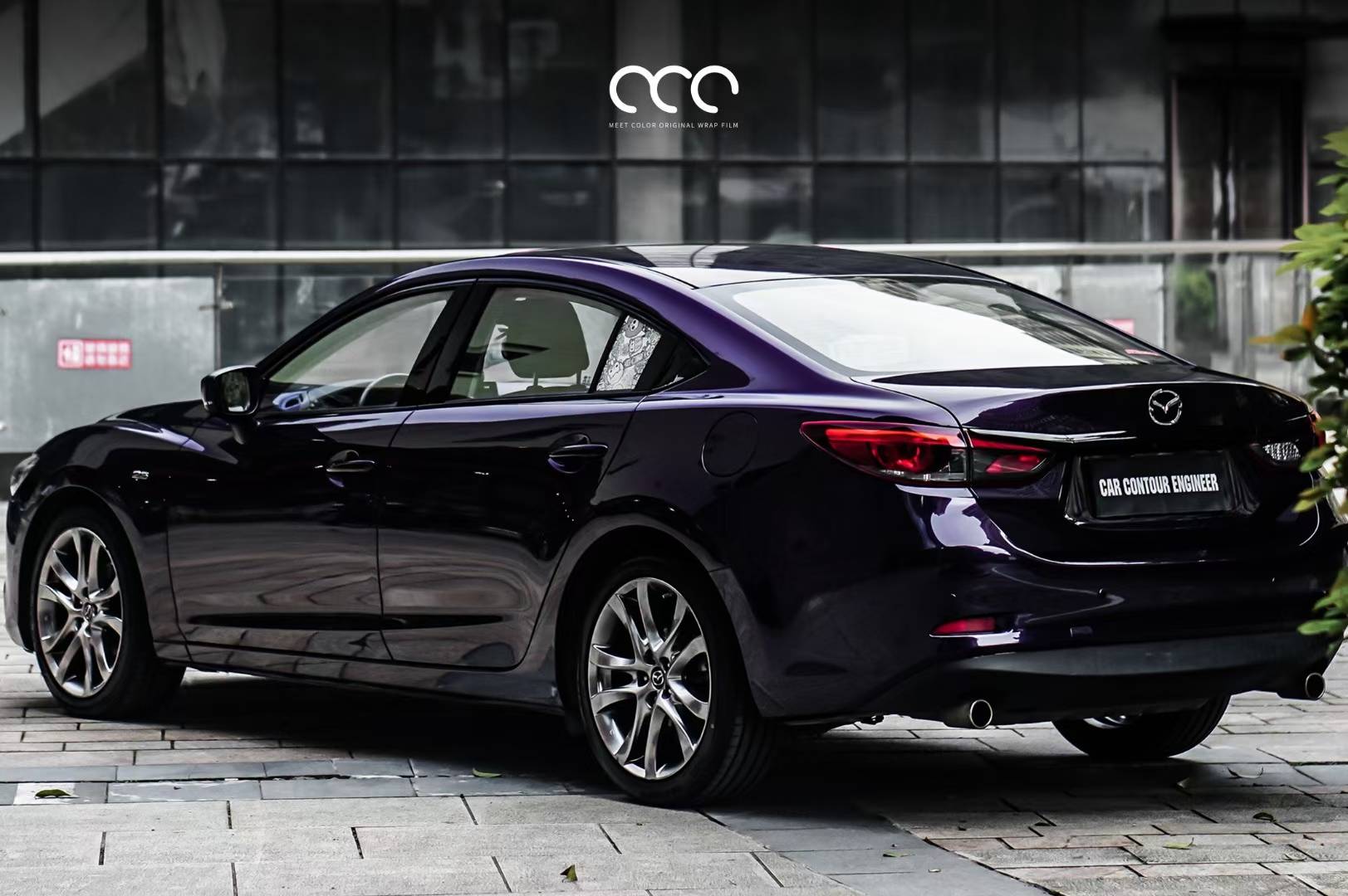 马自达阿特兹漫彩威尼斯紫改色膜,神秘气息的紫色