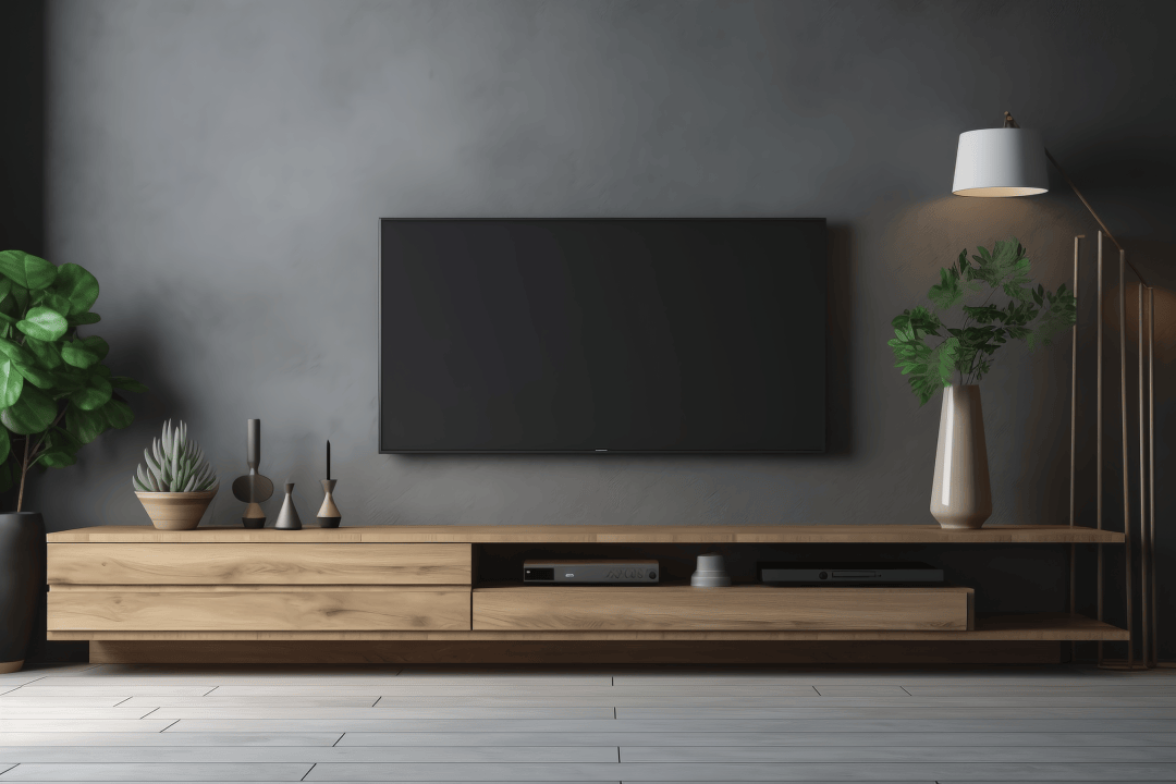 悬空电视柜怎么做不翻车?做好这3点,高级又实用!