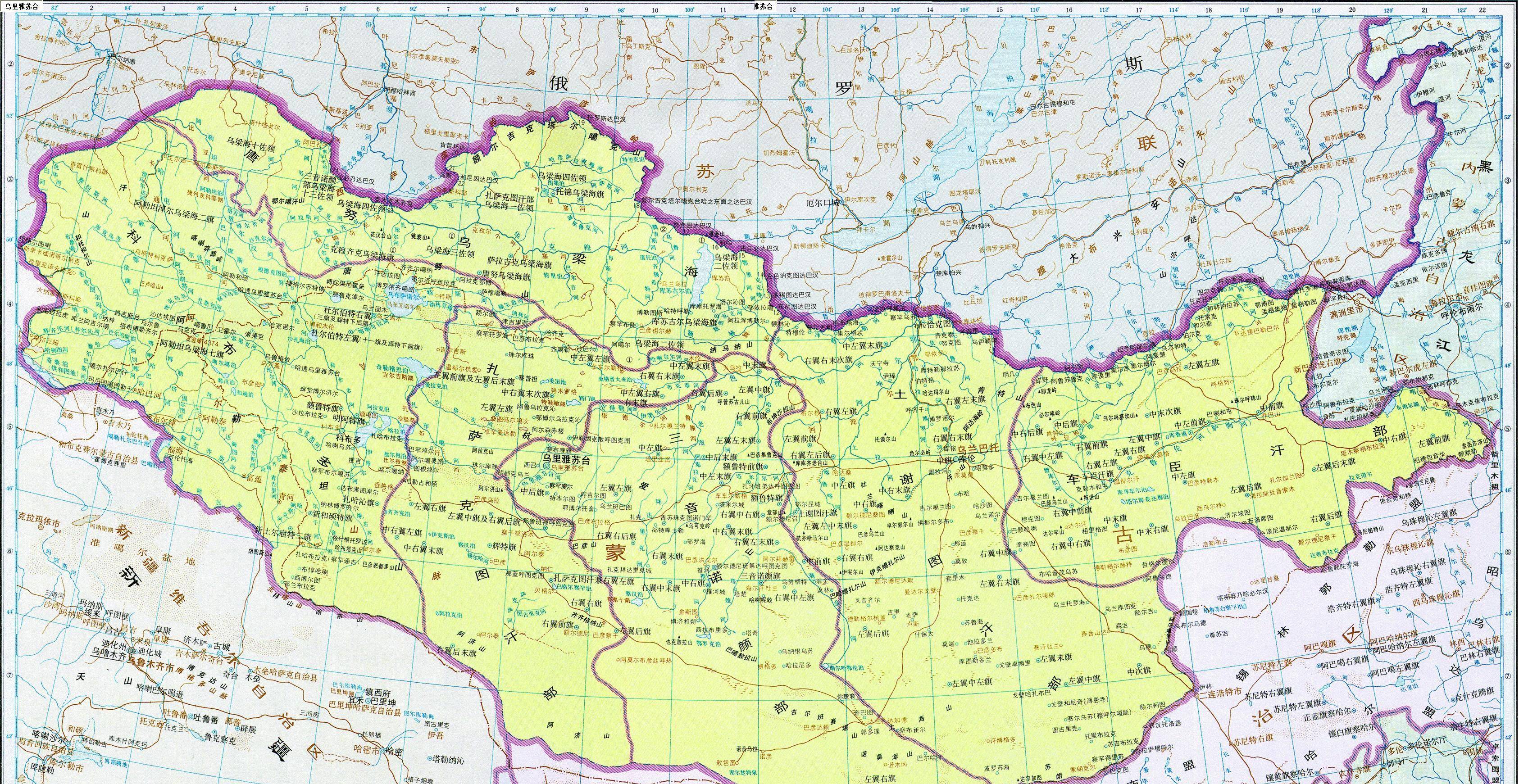 新巴尔虎右旗行政地图图片