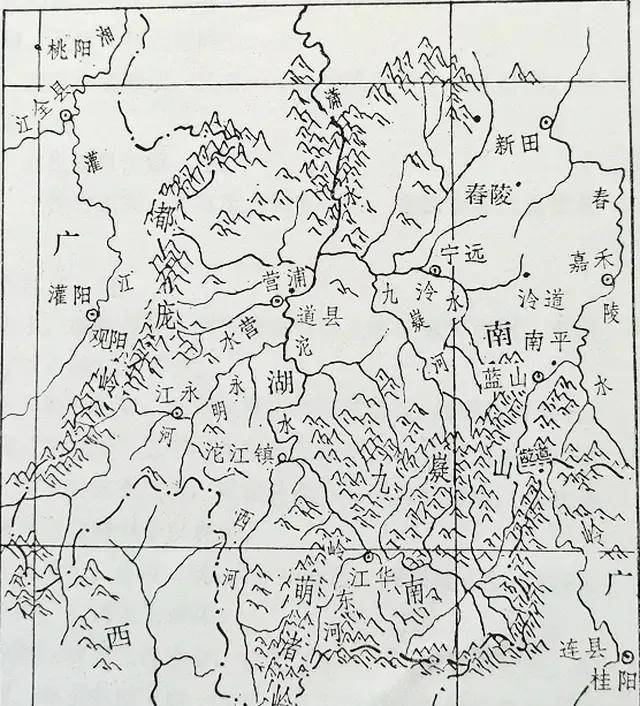 周振鹤依据《山海经》记载的舜帝葬地九疑山在"湘水与资水发源之处