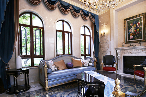 1000平法式风格实景图,御园别墅装修设计,羡慕到不行!