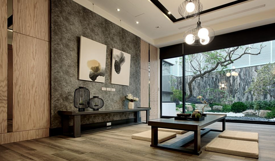 上海别墅大宅装修案例:东西方元素交融的现代风轻奢之家