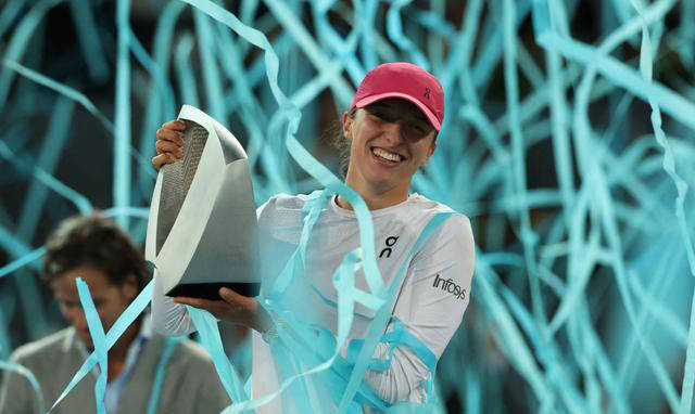 斯维亚泰克或创4项逆天纪录并赢取70万奖金