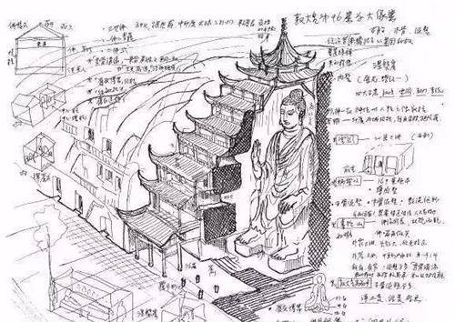 梁思成的古建筑手绘稿:那时候没有cad,精美程度却令人叹为观止