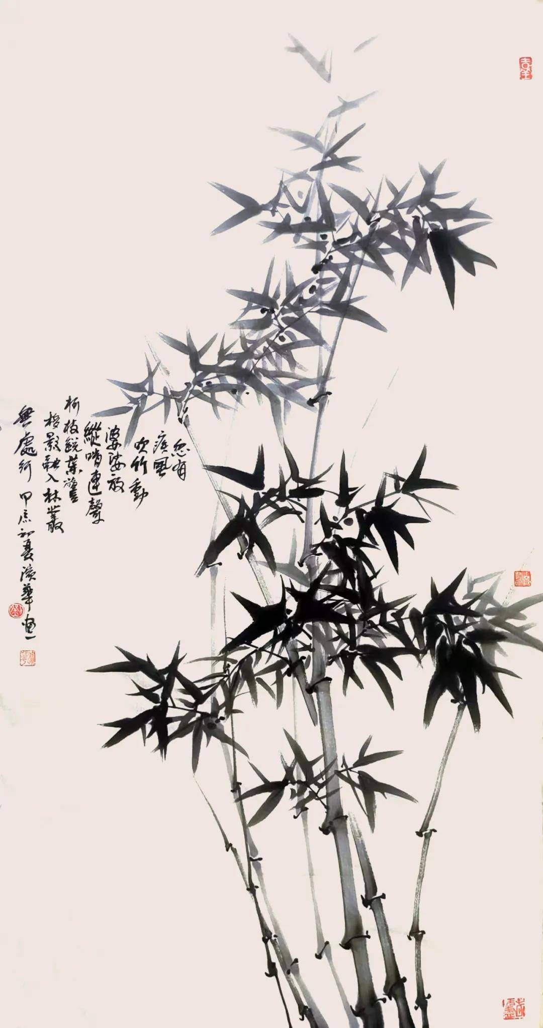 诗意生辉 墨韵飘香—著名画家刘滨华先生竹子题画诗作品欣赏