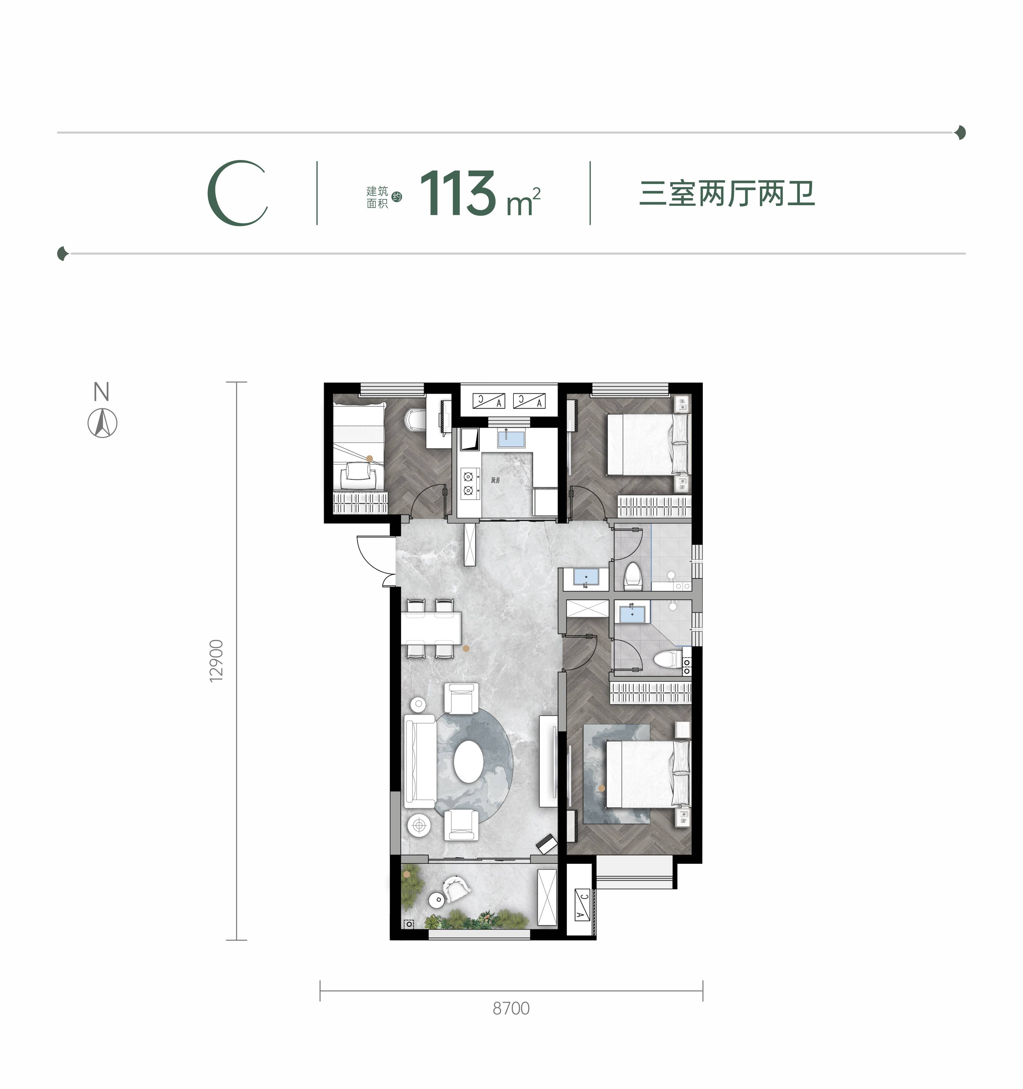 西安熙地港楼层分布图图片