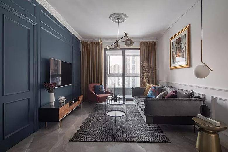 高大上的装修,客厅窗帘颜色都是这样来搭配的!