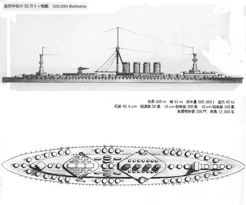h45级超级战列舰图纸图片
