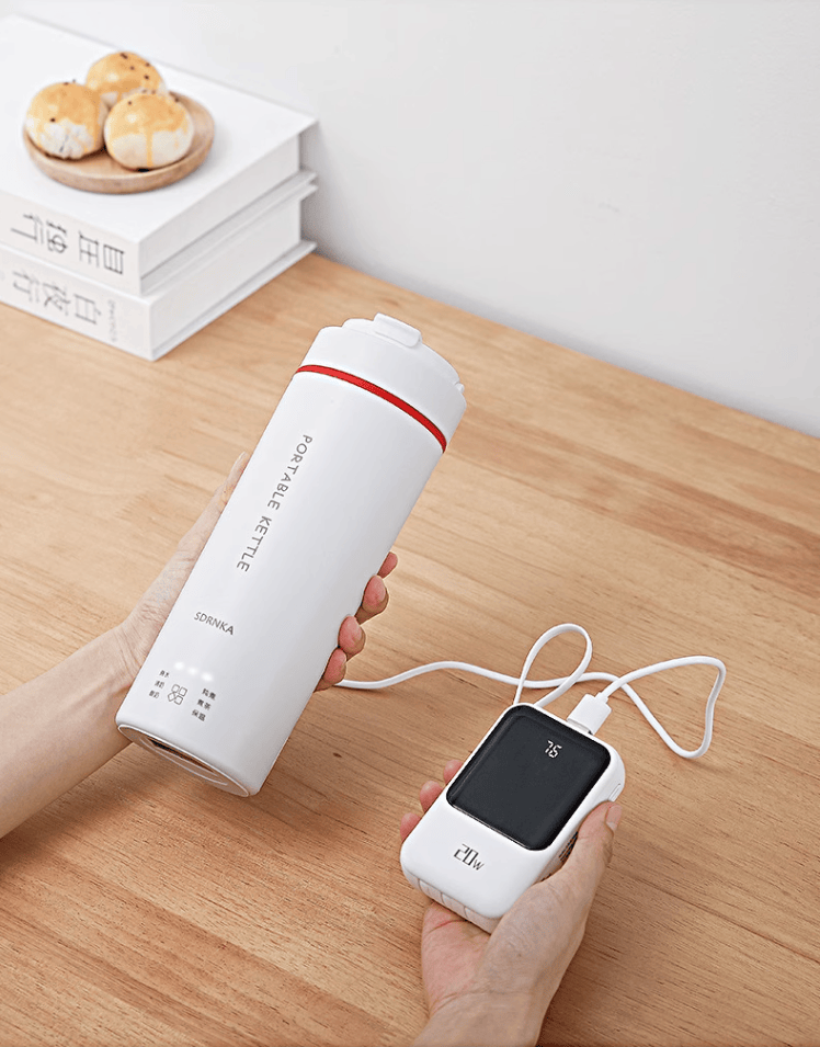 sdrnka推出usb-c便携式电热水杯,500ml容量,双层防烫保温设计