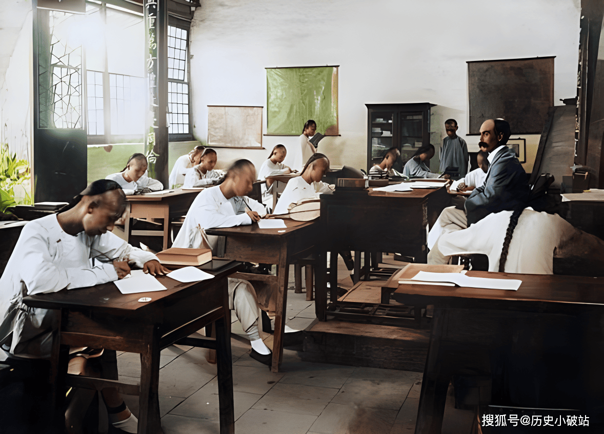 清末彩色老照片:沪宁铁路通车典礼;直隶知县吴焘;浙江