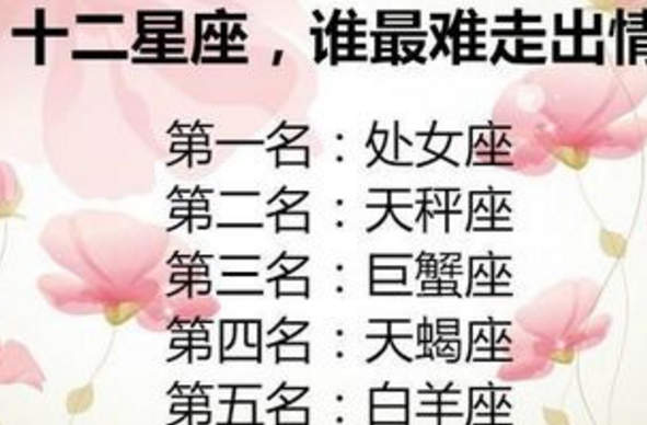 12星座谁最性感?谁最容易走出情伤?失恋了会怎么样?