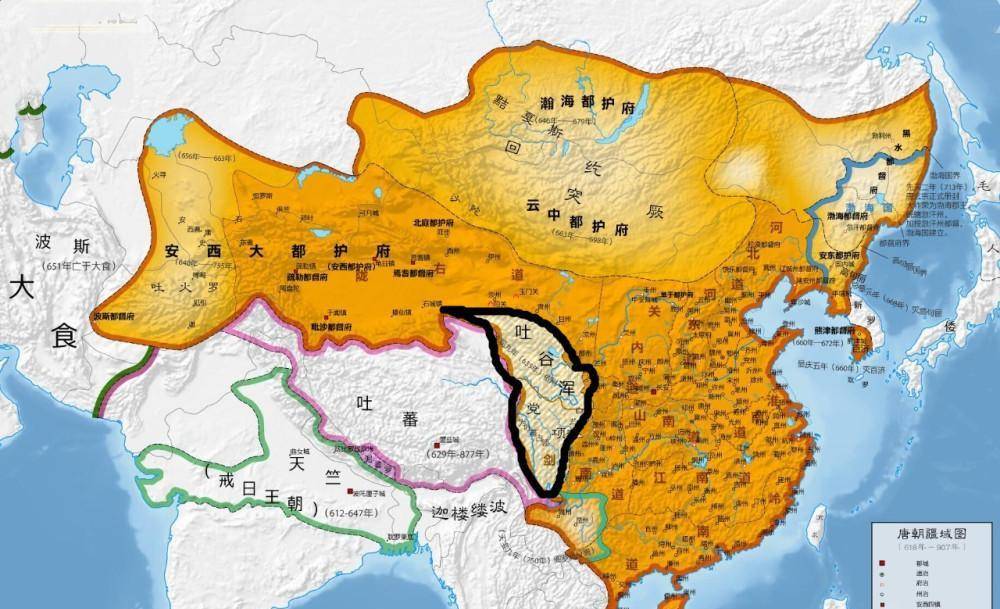 大唐进军西域,灭高昌设都护,取代了西突厥的优势地位_唐朝_吐谷浑