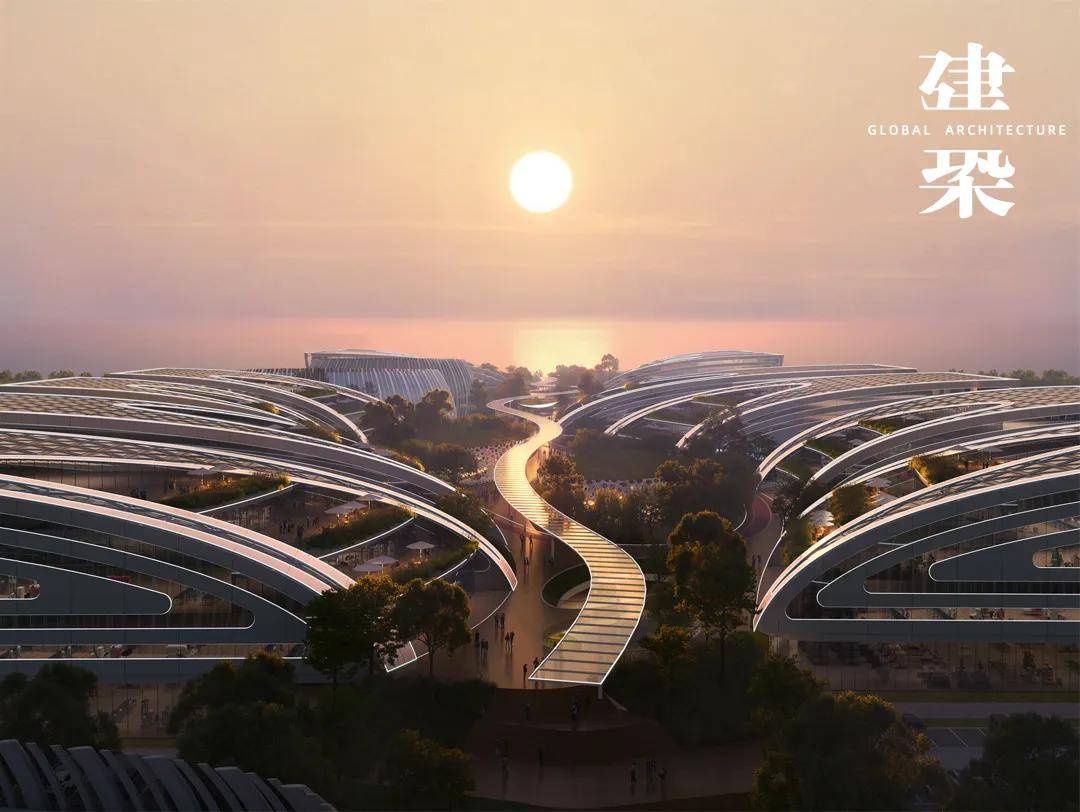 竞赛方案:温州滨海净水厂上盖智能产业园,以龙为设计理念