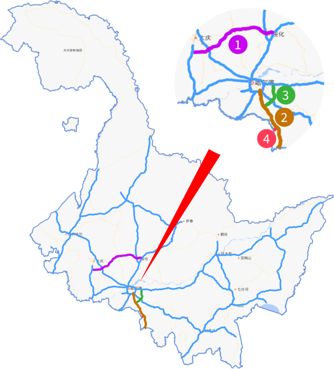 拉林高速公路线路图图片