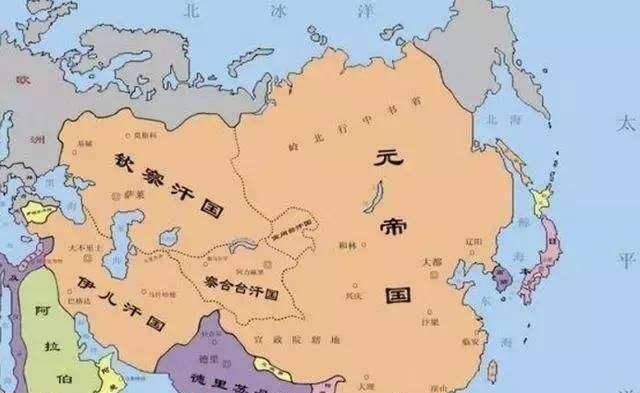 世界元朝地图图片