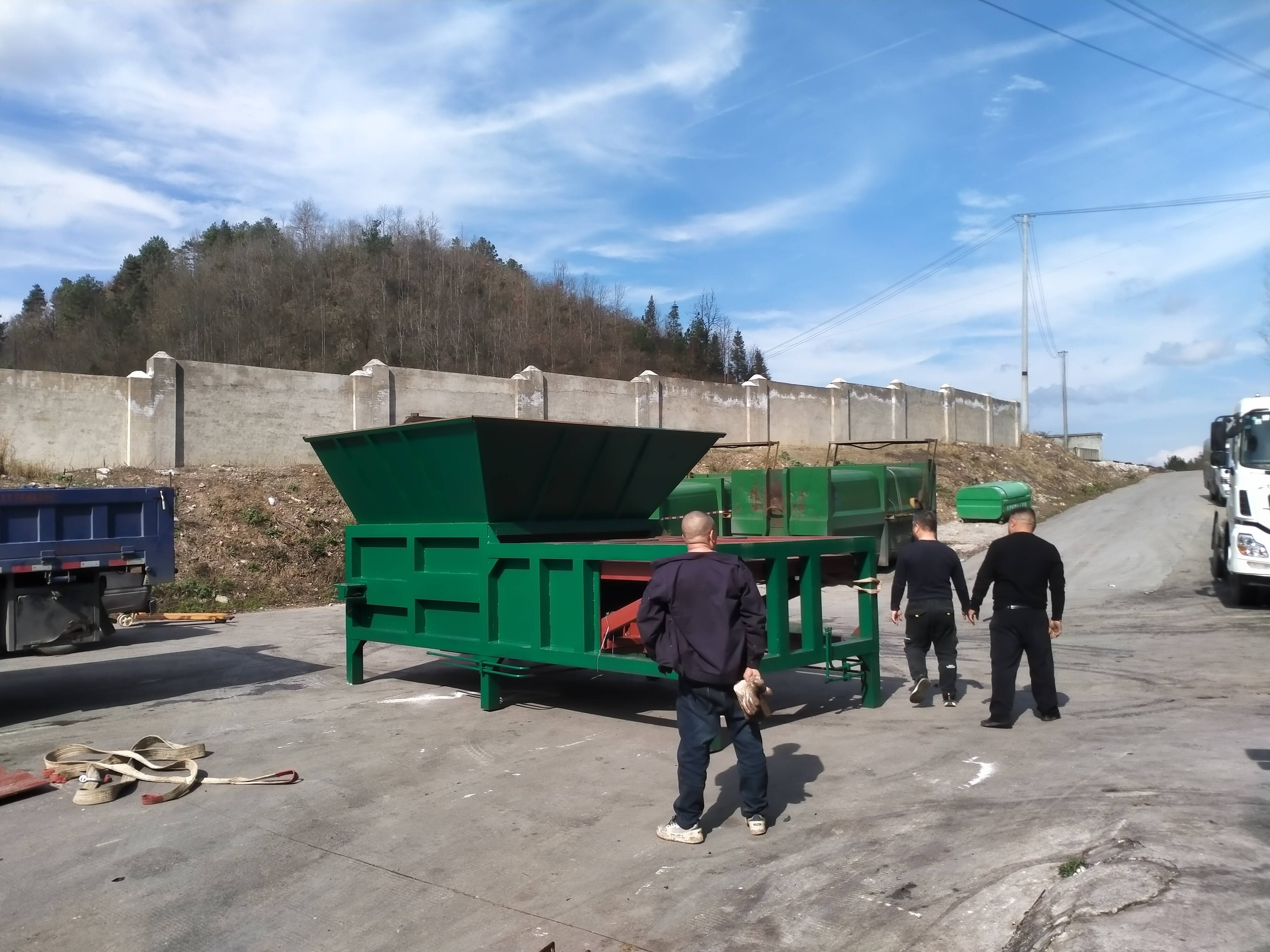 一体两箱分体式垃圾压缩站 转运效率高 操作简便