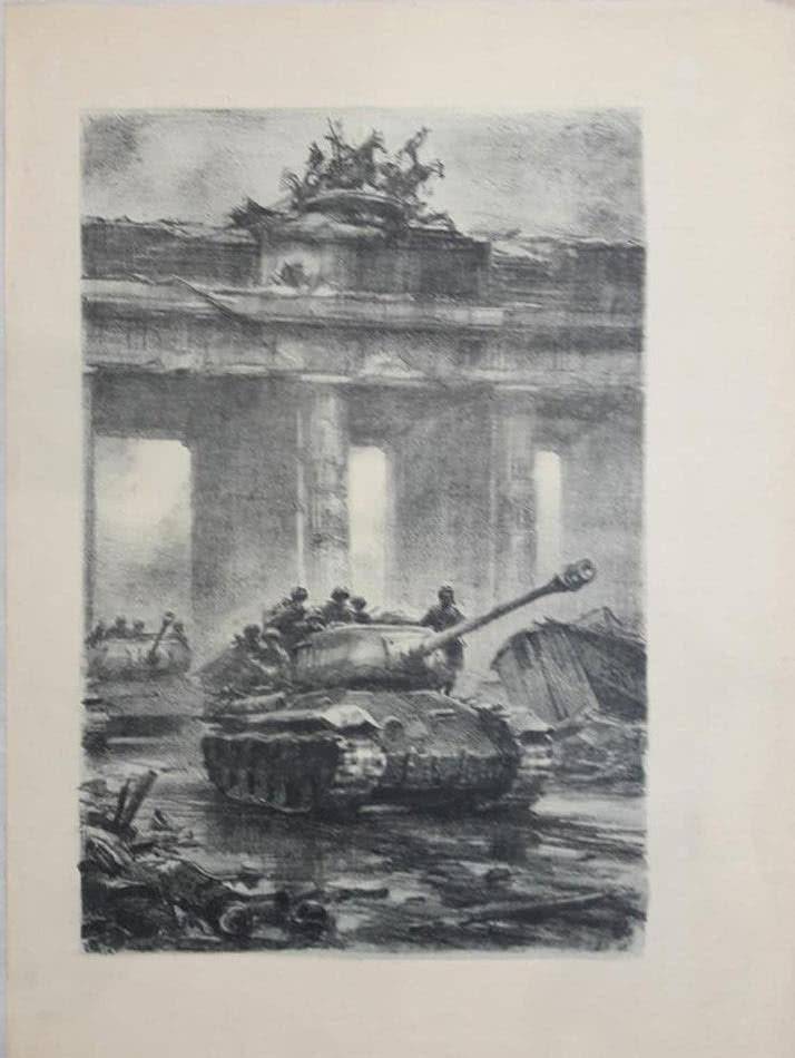 苏联画家笔下的柏林战役 亲临战场目睹惨烈战斗 准确展现历史瞬间