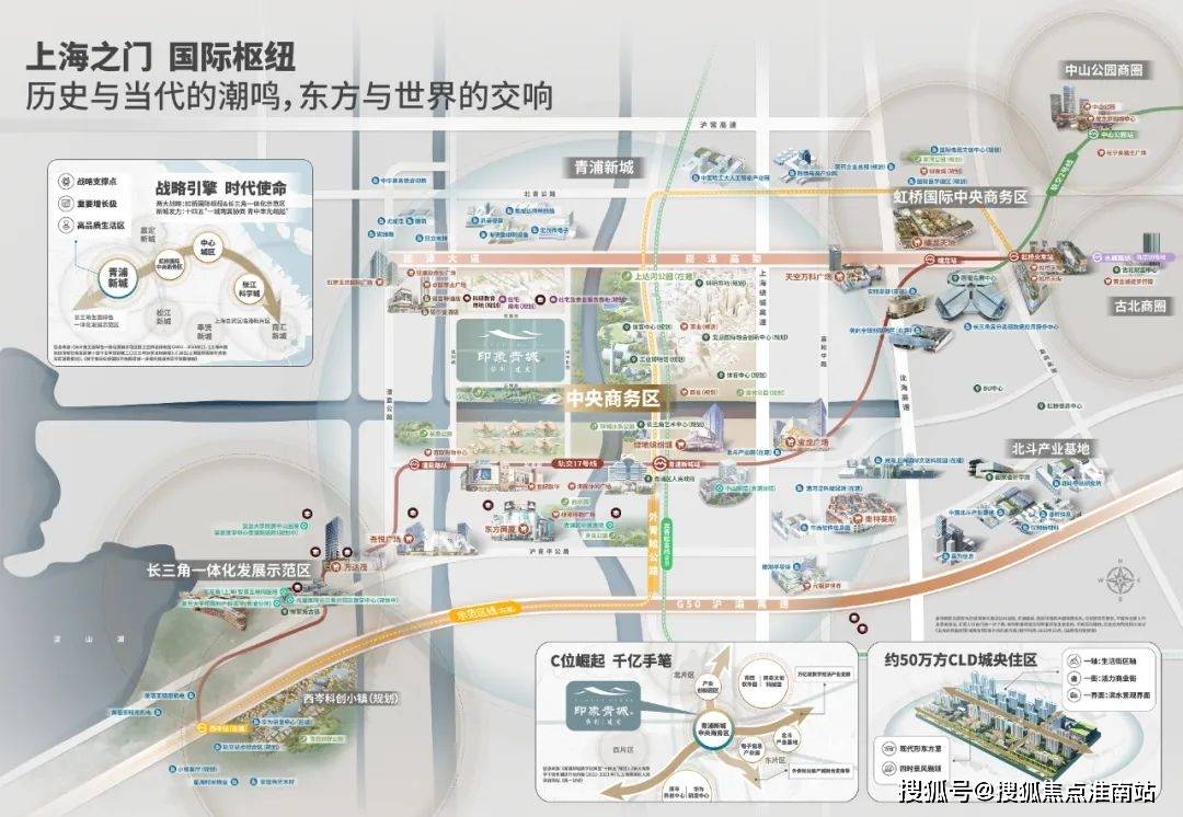 「保利建发·印象青城」所在的青浦新城板块,西接长三角一体化示范区