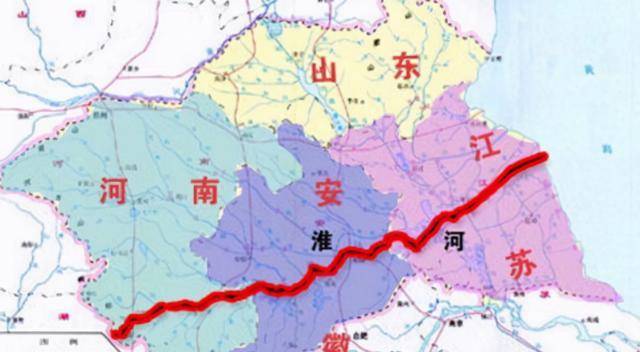 秦岭淮河途经省份地图图片