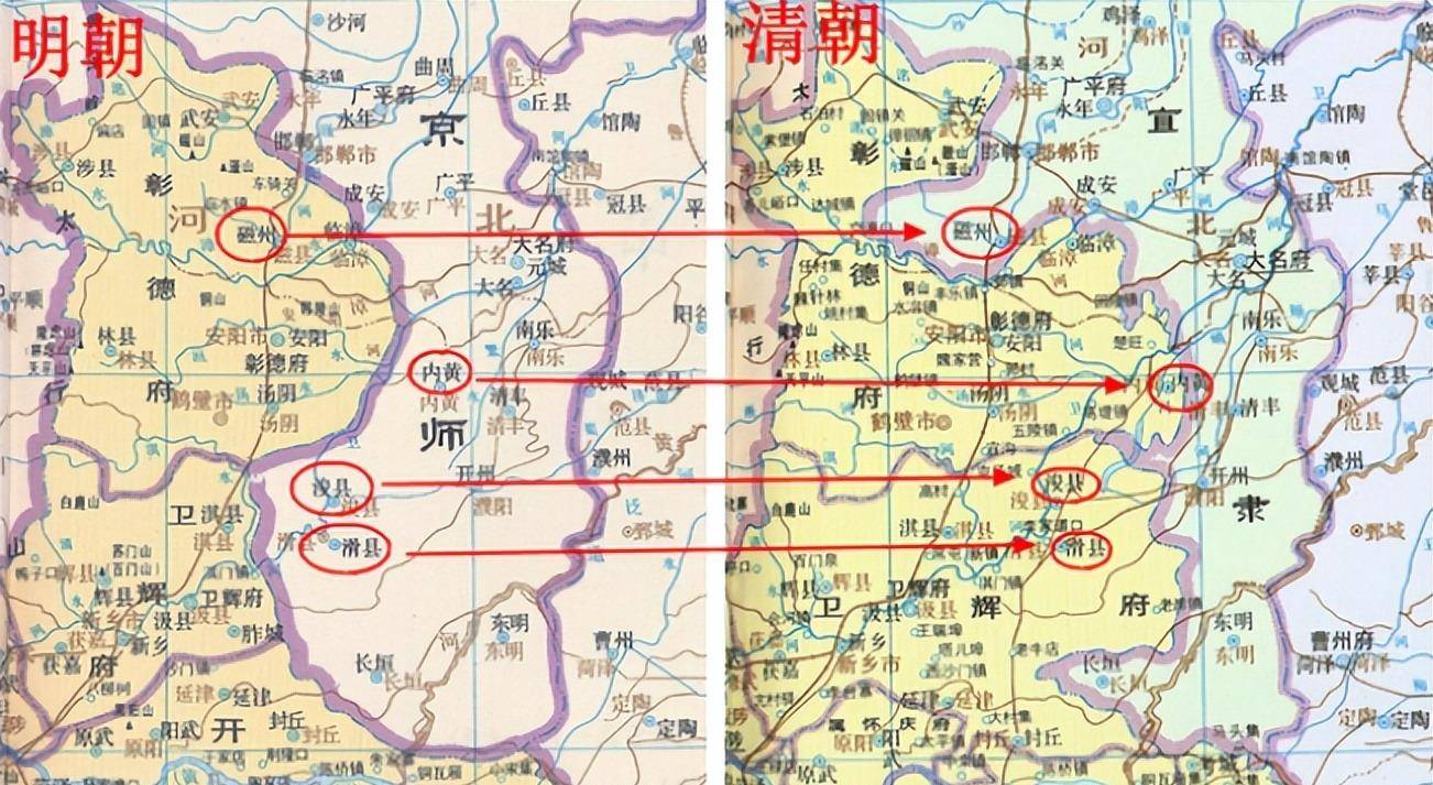清朝河南行政区划图片