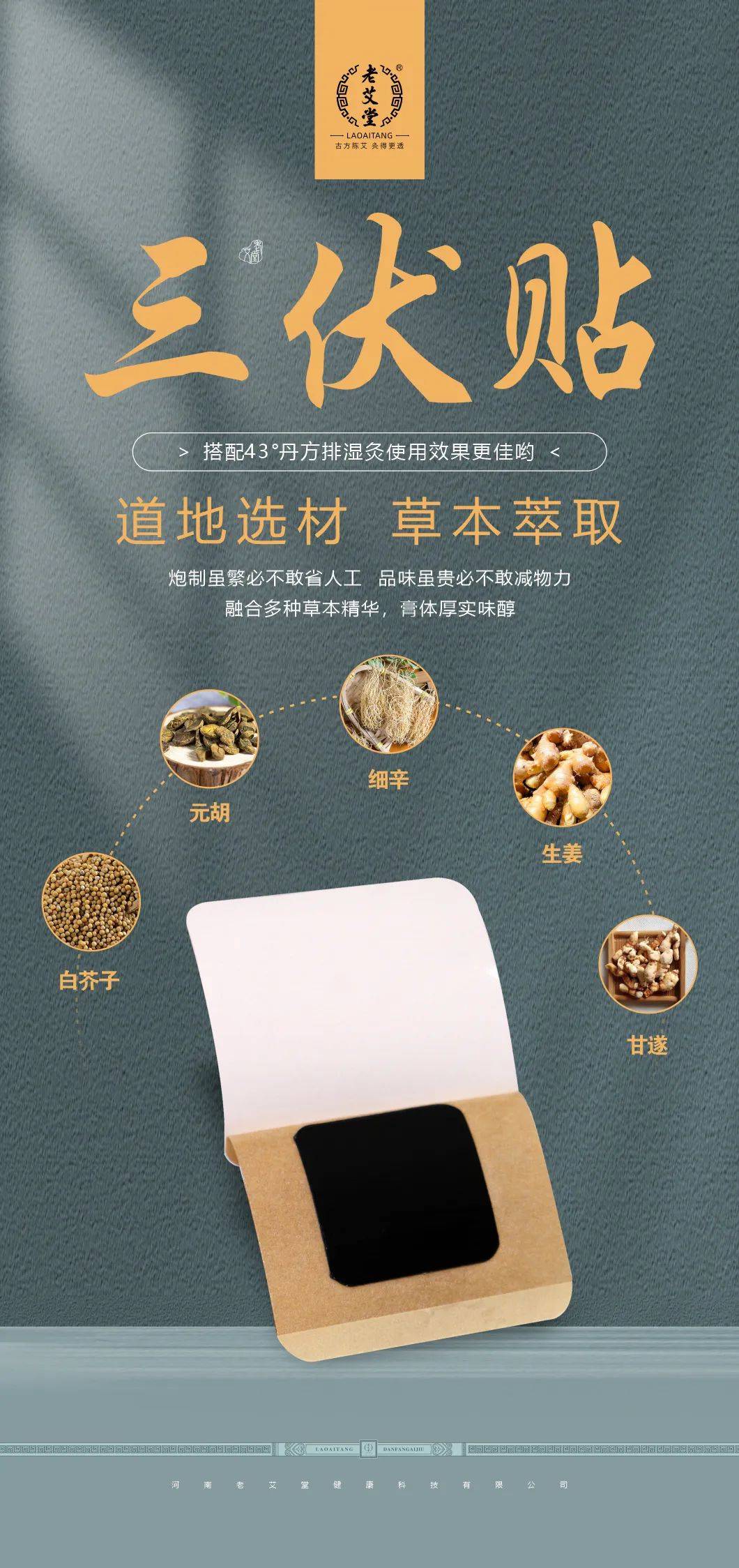 精选白芥子,元胡,细辛,生姜,甘遂等多味yao材,通过脱敏处理,微生物