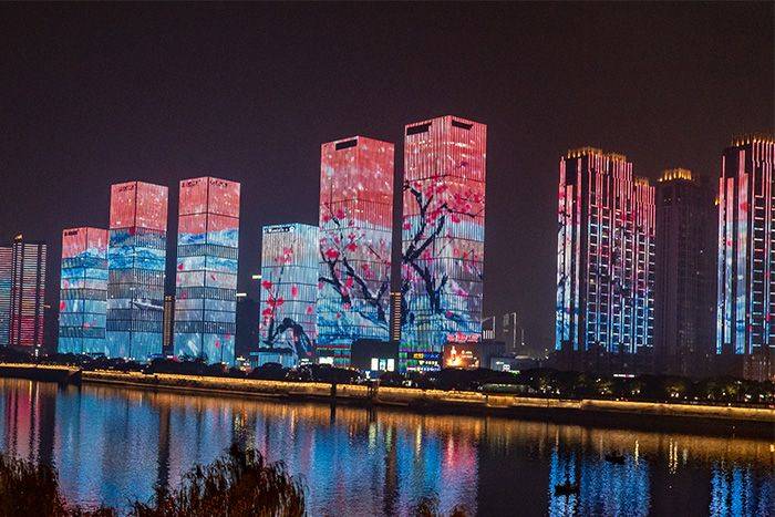 我们是如何通过亮化让写字楼焕然一新的?_灯光_建筑_色彩