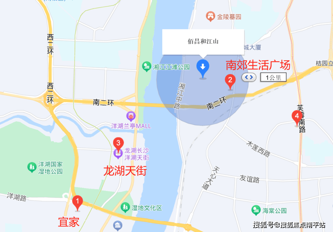 4,休闲往西500米到湘江风光带,南郊公园也在附近,整体来说环境不错三