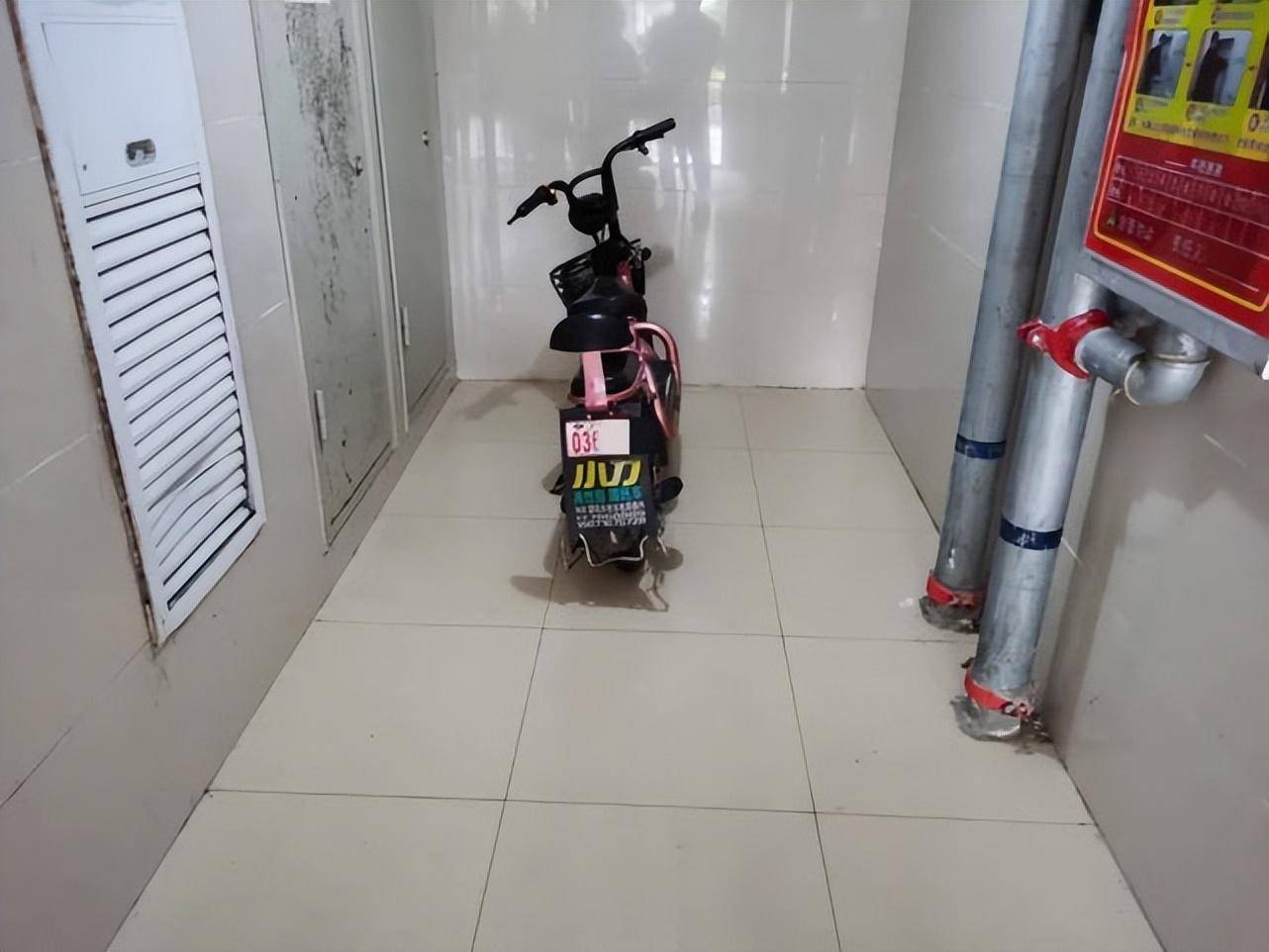 一些邻居可能会将自行车,电动车等交通工具停放在楼道中,这同样会