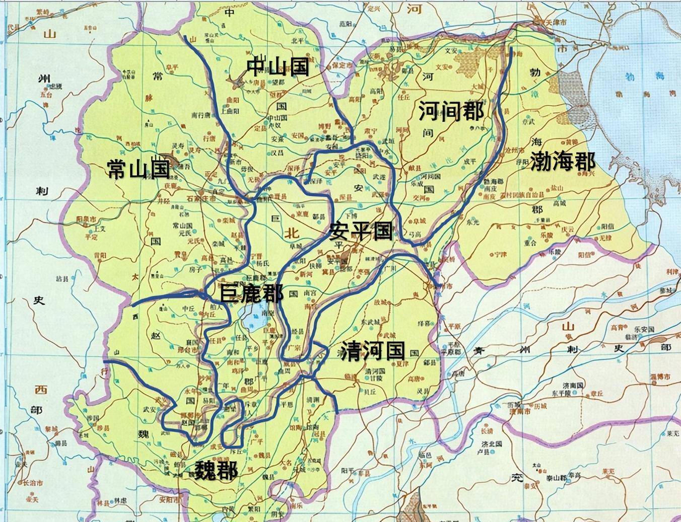 汉朝冀州地图图片