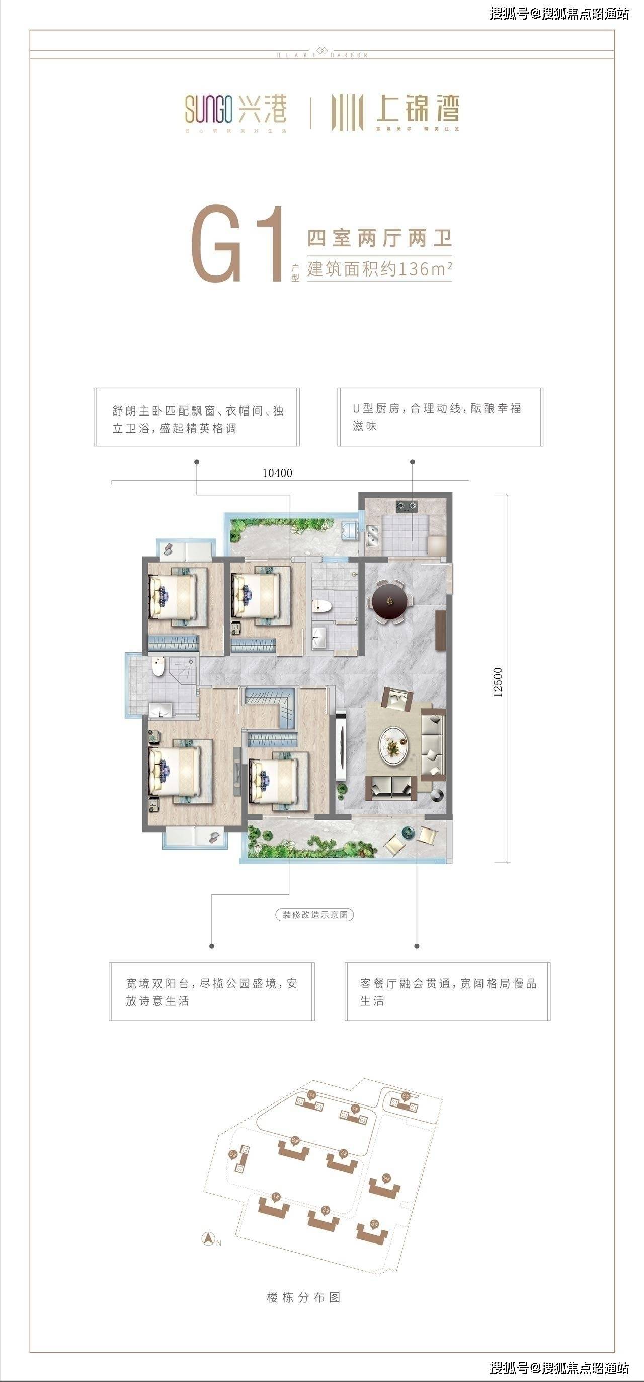 在售户型:④全龄段社区配套③约2400㎡中央水景观②自建3500㎡社区