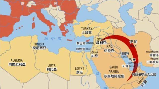 叙利亚周边国家地图图片