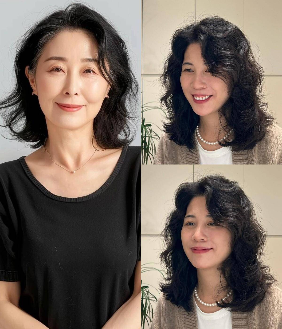 女人上了年纪发型尽量不要选大妈烫其实这些更减龄显脸小