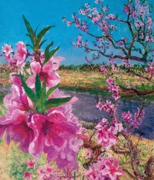 王珍凤的《桃花》被王珍凤的老师在网上卖出了200