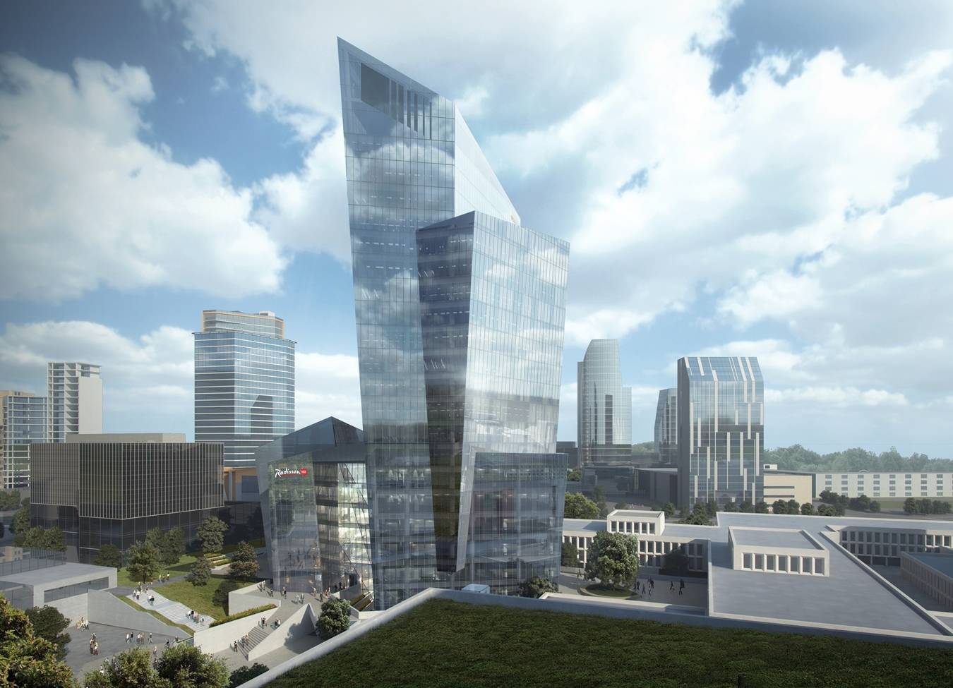 图片:立陶宛维尔纽斯市中心商业区设计的混合使用大楼图片:丹佛艺术